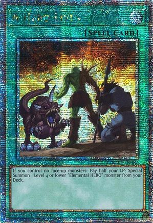 A Hero Lives (Quarter Century Secret Rare) [RA04-EN087] - Quarter Century Stampede 1st Edition - Quarter Century Secret Rare - Trinity Hobby
