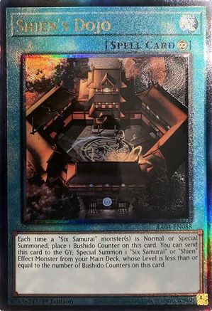 Shien's Dojo (PUR) [RA04-EN088] - Quarter Century Stampede 1st Edition - Prismatic Ultimate Rare - Trinity Hobby