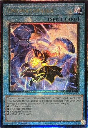 Onomatopaira (Ultimate Rare) [RA04-EN089] - Quarter Century Stampede 1st Edition - Ultimate Rare - Trinity Hobby