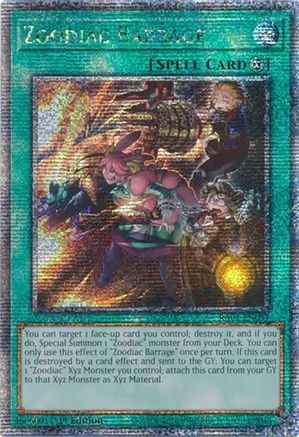 Zoodiac Barrage (Quarter Century Secret Rare) [RA04-EN091] - Quarter Century Stampede 1st Edition - Quarter Century Secret Rare - Trinity Hobby