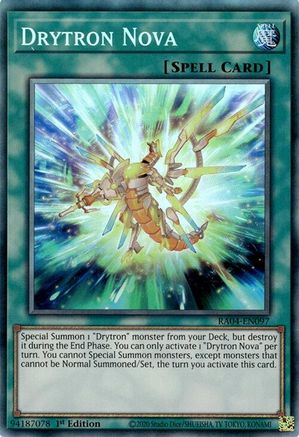 Drytron Nova (CR) [RA04-EN097] - Quarter Century Stampede 1st Edition - Collector's Rare - Trinity Hobby