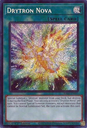 Drytron Nova (Secret Rare) [RA04-EN097] - Quarter Century Stampede 1st Edition - Secret Rare - Trinity Hobby