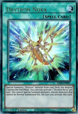 Drytron Nova (Ultimate Rare) [RA04-EN097] - Quarter Century Stampede 1st Edition - Ultimate Rare - Trinity Hobby