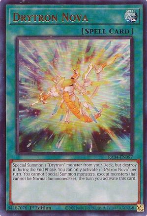 Drytron Nova (UR) [RA04-EN097] - Quarter Century Stampede 1st Edition - Ultra Rare - Trinity Hobby
