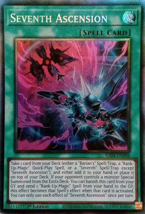 Seventh Ascension (CR) [RA04-EN098] - Quarter Century Stampede 1st Edition - Collector's Rare - Trinity Hobby