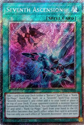 Seventh Ascension (Platinum Secret Rare) [RA04-EN098] - Quarter Century Stampede  - Platinum Secret Rare - Trinity Hobby