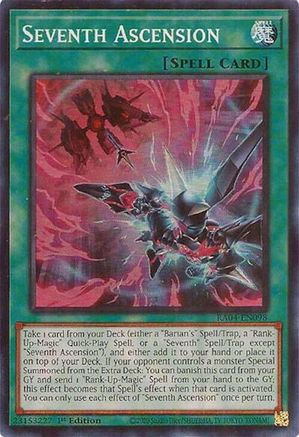Seventh Ascension [RA04-EN098] - Quarter Century Stampede 1st Edition - Super Rare - Trinity Hobby