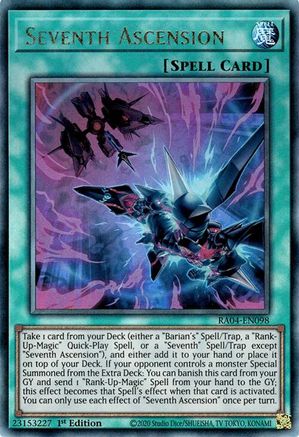 Seventh Ascension (Ultimate Rare) [RA04-EN098] - Quarter Century Stampede 1st Edition - Ultimate Rare - Trinity Hobby