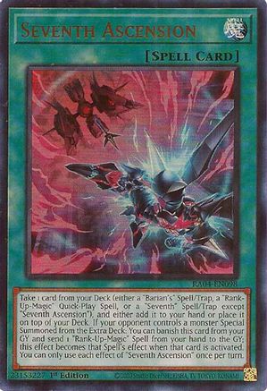 Seventh Ascension (UR) [RA04-EN098] - Quarter Century Stampede 1st Edition - Ultra Rare - Trinity Hobby