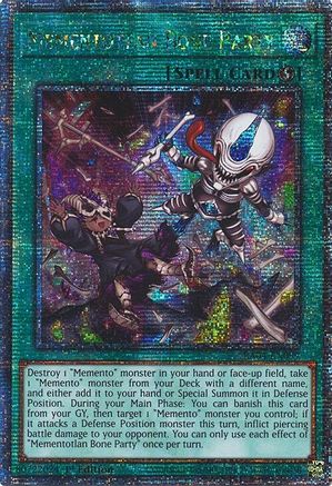 Mementotlan Bone Party (Quarter Century Secret Rare) [RA04-EN099] - Quarter Century Stampede 1st Edition - Quarter Century Secret Rare - Trinity Hobby