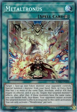 Metaltronus (CR) [RA04-EN100] - Quarter Century Stampede 1st Edition - Collector's Rare - Trinity Hobby