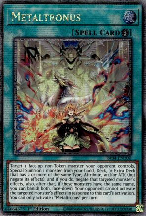 Metaltronus (Quarter Century Secret Rare) [RA04-EN100] - Quarter Century Stampede 1st Edition - Quarter Century Secret Rare - Trinity Hobby