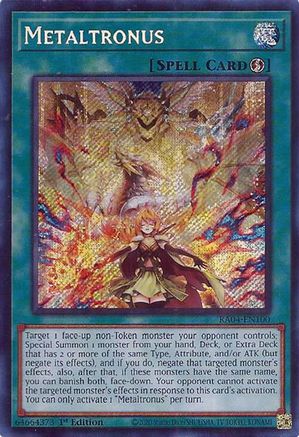 Metaltronus (Secret Rare) [RA04-EN100] - Quarter Century Stampede 1st Edition - Secret Rare - Trinity Hobby