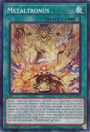 Metaltronus [RA04-EN100] - Quarter Century Stampede 1st Edition - Super Rare - Trinity Hobby