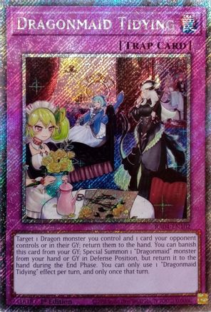 Dragonmaid Tidying (Platinum Secret Rare) [RA04-EN102] - Quarter Century Stampede 1st Edition - Platinum Secret Rare - Trinity Hobby