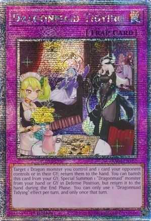 Dragonmaid Tidying (Quarter Century Secret Rare) [RA04-EN102] - Quarter Century Stampede 1st Edition - Quarter Century Secret Rare - Trinity Hobby