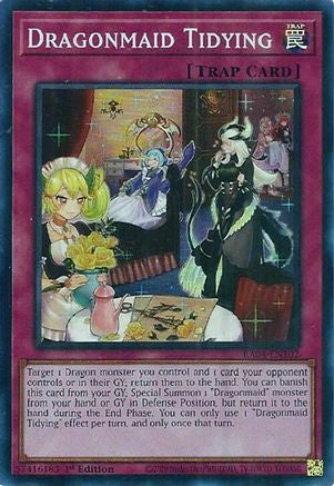Dragonmaid Tidying [RA04-EN102] - Quarter Century Stampede 1st Edition - Super Rare - Trinity Hobby