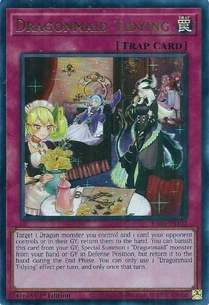 Dragonmaid Tidying (UR) [RA04-EN102] - Quarter Century Stampede 1st Edition - Ultra Rare - Trinity Hobby