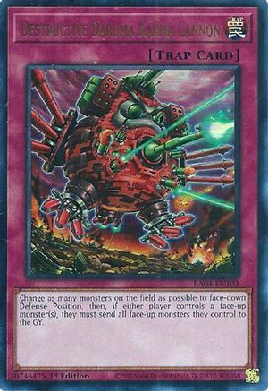Destructive Daruma Karma Cannon (UR) [RA04-EN103] - Quarter Century Stampede 1st Edition - Ultra Rare - Trinity Hobby