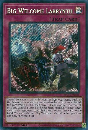 Big Welcome Labrynth (Secret Rare) [RA04-EN104] - Quarter Century Stampede 1st Edition - Secret Rare - Trinity Hobby