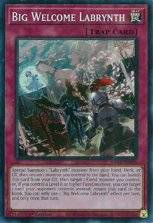 Big Welcome Labrynth [RA04-EN104] - Quarter Century Stampede 1st Edition - Super Rare - Trinity Hobby