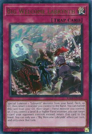 Big Welcome Labrynth (UR) [RA04-EN104] - Quarter Century Stampede 1st Edition - Ultra Rare - Trinity Hobby