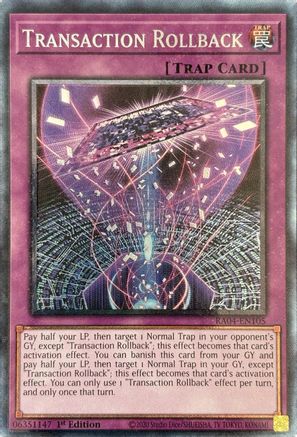 Transaction Rollback (CR) [RA04-EN105] - Quarter Century Stampede 1st Edition - Collector's Rare - Trinity Hobby