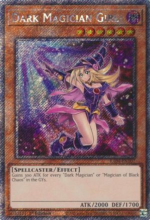 Dark Magician Girl (7th Art) (Platinum Secret Rare) [RA04-EN107] - Quarter Century Stampede 1st Edition - Platinum Secret Rare - Trinity Hobby