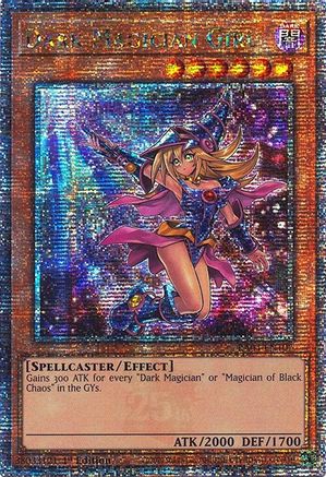 Dark Magician Girl (7th Art) (Quarter Century Secret Rare) [RA04-EN107] - Quarter Century Stampede 1st Edition - Quarter Century Secret Rare - Trinity Hobby