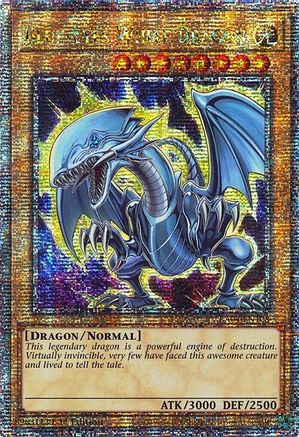 Blue-Eyes White Dragon (7th Art) (Quarter Century Secret Rare) [RA04-EN108] - Quarter Century Stampede 1st Edition - Quarter Century Secret Rare