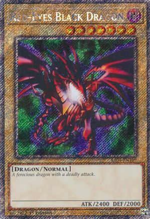 Red-Eyes Black Dragon (4th Art) (Platinum Secret Rare) [RA04-EN109] - Quarter Century Stampede 1st Edition - Platinum Secret Rare - Trinity Hobby