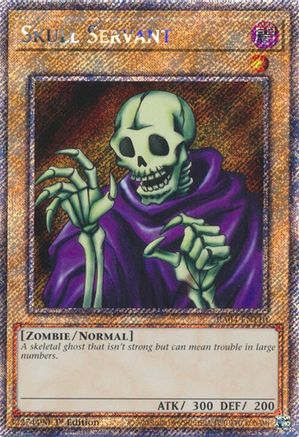 Skull Servant (Platinum Secret Rare) [RA04-EN110] - Quarter Century Stampede 1st Edition - Platinum Secret Rare - Trinity Hobby