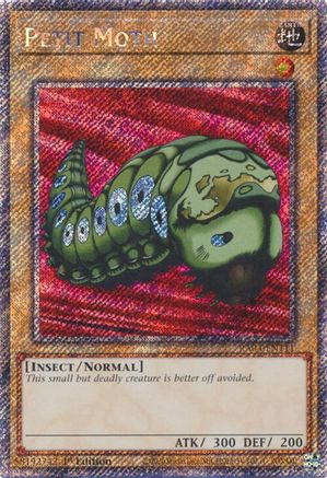 Petit Moth (Platinum Secret Rare) [RA04-EN111] - Quarter Century Stampede 1st Edition - Platinum Secret Rare - Trinity Hobby