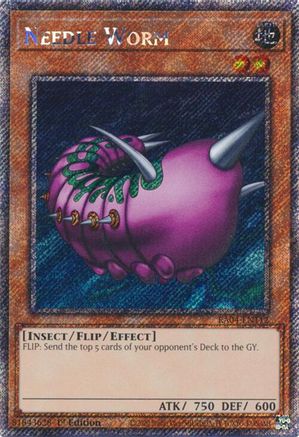 Needle Worm (Platinum Secret Rare) [RA04-EN112] - Quarter Century Stampede 1st Edition - Platinum Secret Rare - Trinity Hobby