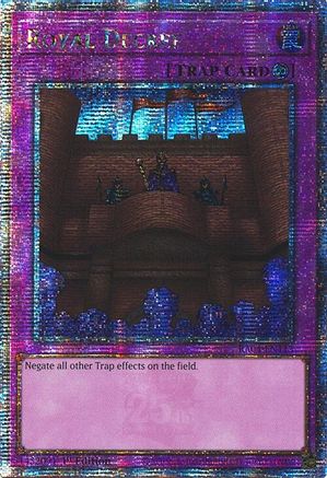 Royal Decree (Quarter Century Secret Rare) [RA04-EN113] - Quarter Century Stampede 1st Edition - Quarter Century Secret Rare - Trinity Hobby