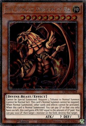 The Winged Dragon of Ra (Platinum Secret Rare) [RA04-EN118] - Quarter Century Stampede 1st Edition - Platinum Secret Rare - Trinity Hobby