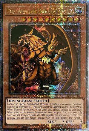 The Winged Dragon of Ra (Quarter Century Secret Rare) [RA04-EN118] - Quarter Century Stampede 1st Edition - Quarter Century Secret Rare - Trinity Hobby