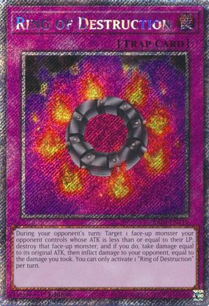 Ring of Destruction (Platinum Secret Rare) [RA04-EN119] - Quarter Century Stampede 1st Edition - Platinum Secret Rare - Trinity Hobby
