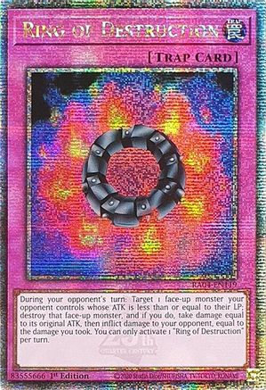 Ring of Destruction (Quarter Century Secret Rare) [RA04-EN119] - Quarter Century Stampede 1st Edition - Quarter Century Secret Rare - Trinity Hobby