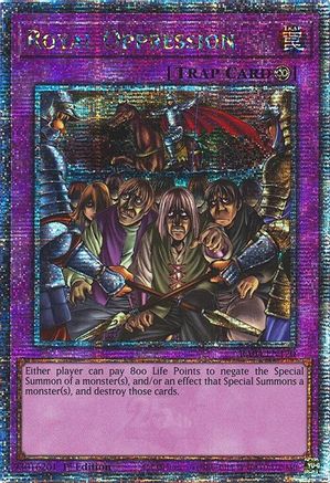 Royal Oppression (Quarter Century Secret Rare) [RA04-EN120] - Quarter Century Stampede 1st Edition - Quarter Century Secret Rare - Trinity Hobby