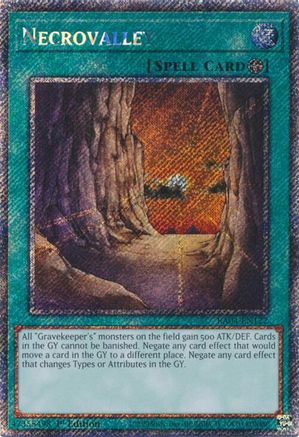 Necrovalley (Platinum Secret Rare) [RA04-EN122] - Quarter Century Stampede 1st Edition - Platinum Secret Rare