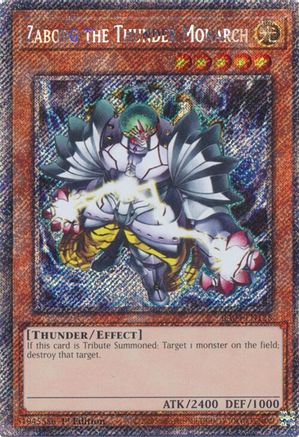 Zaborg the Thunder Monarch (Platinum Secret Rare) [RA04-EN125] - Quarter Century Stampede 1st Edition - Platinum Secret Rare - Trinity Hobby