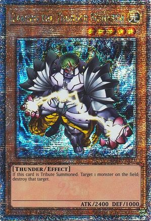 Zaborg the Thunder Monarch (Quarter Century Secret Rare) [RA04-EN125] - Quarter Century Stampede 1st Edition - Quarter Century Secret Rare - Trinity Hobby