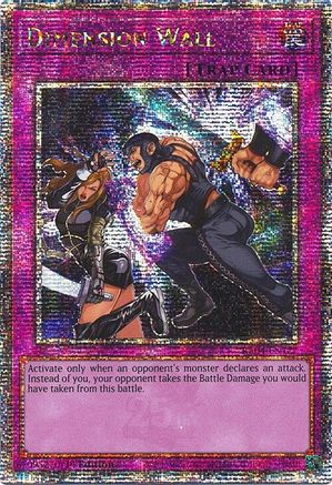 Dimension Wall (Quarter Century Secret Rare) [RA04-EN127] - Quarter Century Stampede 1st Edition - Quarter Century Secret Rare - Trinity Hobby