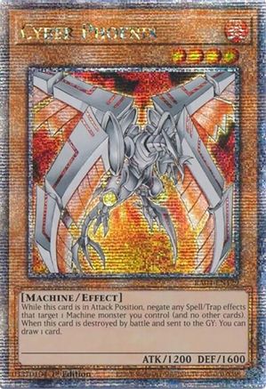 Cyber Phoenix (Quarter Century Secret Rare) [RA04-EN129] - Quarter Century Stampede 1st Edition - Quarter Century Secret Rare - Trinity Hobby