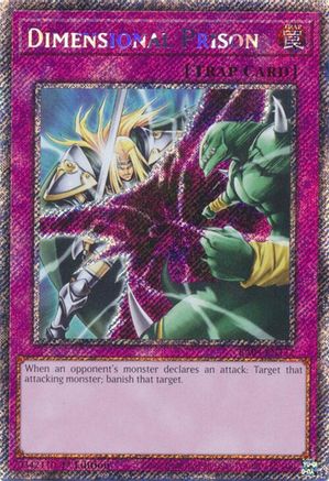 Dimensional Prison (Platinum Secret Rare) [RA04-EN132] - Quarter Century Stampede 1st Edition - Platinum Secret Rare - Trinity Hobby