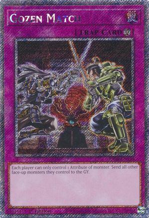 Gozen Match (Platinum Secret Rare) [RA04-EN134] - Quarter Century Stampede 1st Edition - Platinum Secret Rare - Trinity Hobby