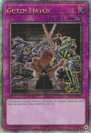 Gozen Match (Quarter Century Secret Rare) [RA04-EN134] - Quarter Century Stampede 1st Edition - Quarter Century Secret Rare - Trinity Hobby