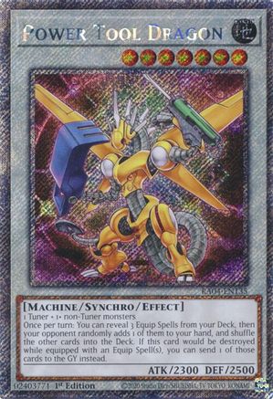 Power Tool Dragon (Platinum Secret Rare) [RA04-EN135] - Quarter Century Stampede 1st Edition - Platinum Secret Rare - Trinity Hobby
