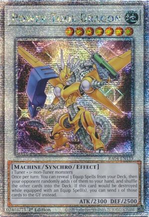 Power Tool Dragon (Quarter Century Secret Rare) [RA04-EN135] - Quarter Century Stampede 1st Edition - Quarter Century Secret Rare - Trinity Hobby